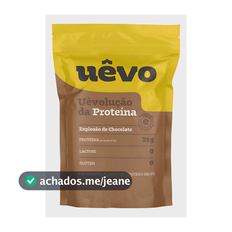 Suplemento Proteína Clara Do Ovo Uêvo 1kg - Sabor Chocolate Explosão De Chocolate
