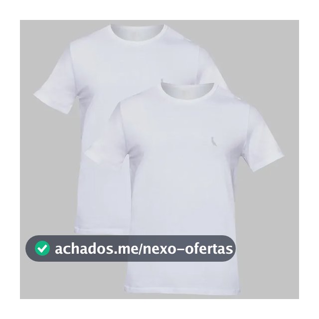 Kit Duas Camisetas Regular Essence Reserva Branco/branco Liso P