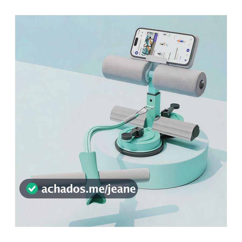 Elástico Extensor Exercícios Multifuncional Com Apoio Pés Azul-turquesa