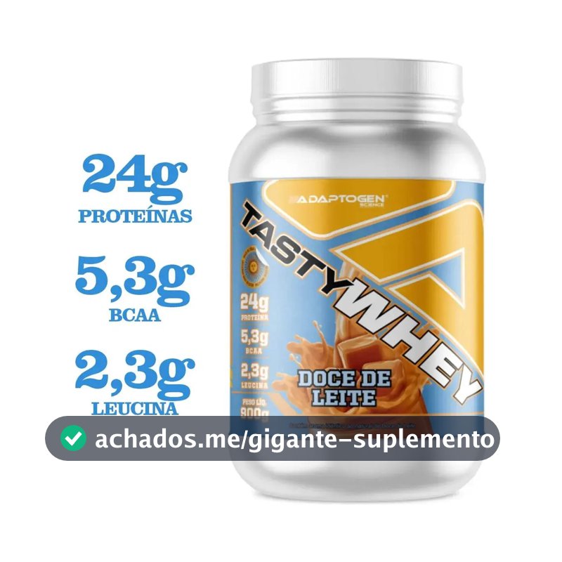 Proteína Adaptogen Science Tasty Whey Gourmet em pó sabor Doce de leite x 900g