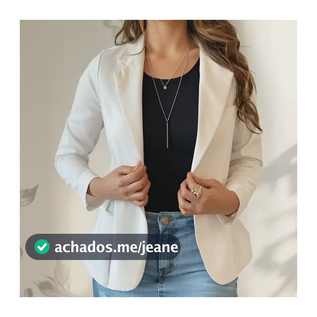 Blazer Casaquinho Alfaiataria Social Feminino Acinturado