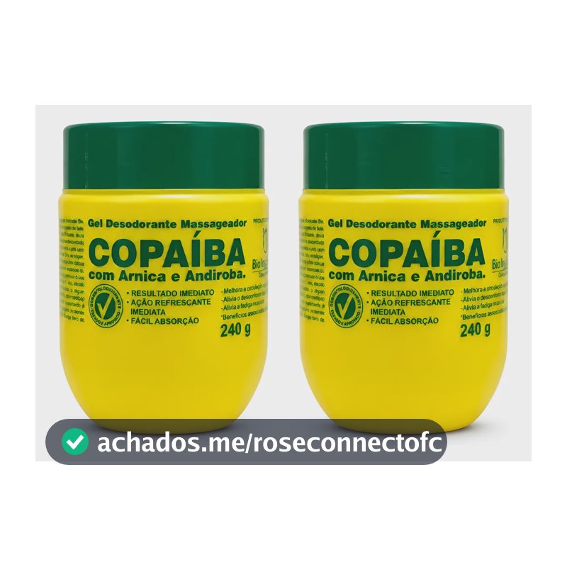 Kit 2 Gel Massageador Copaíba Com Arnica E Andiroba 240g Arnica