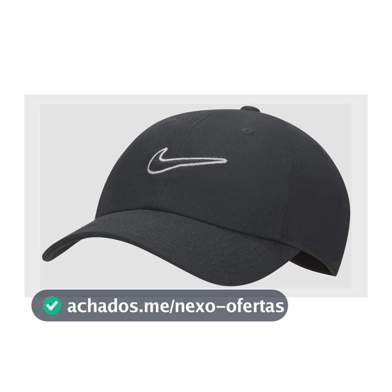 Boné Nike Club Swoosh Unissex Cor Preto Tamanho M/g