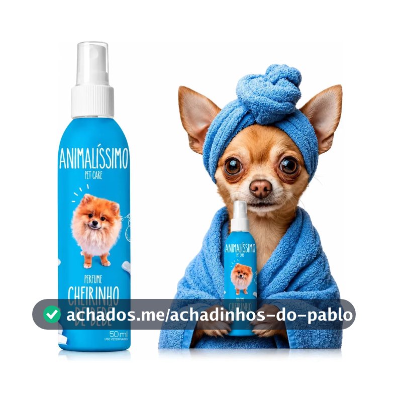 Perfume Colônia Animalíssimo Pet Cachorro Gato Cão Pet 50ml