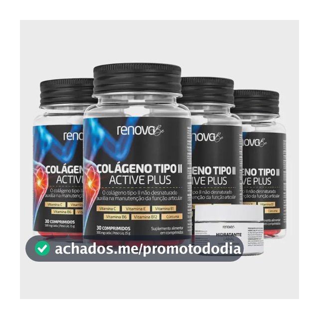 Kit 4x Colágeno Tipo 2 Renova Be Vitaminas B1 B6 B12 Vit C E