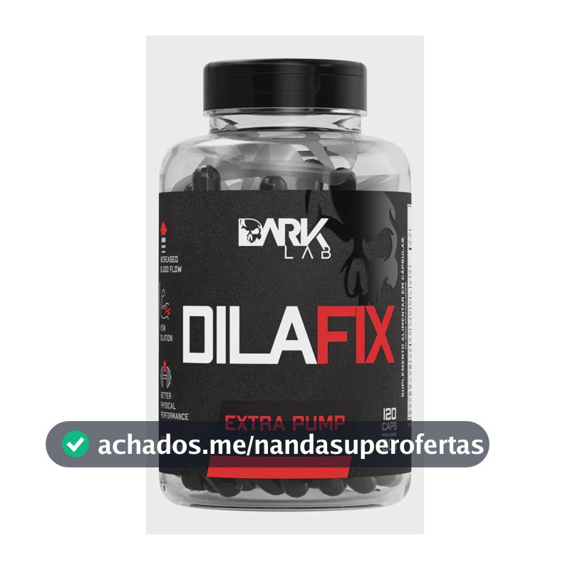 Vasodilatador Dilafix Extra Pump 120 Caps Dark Lab Sabor Sem sabor