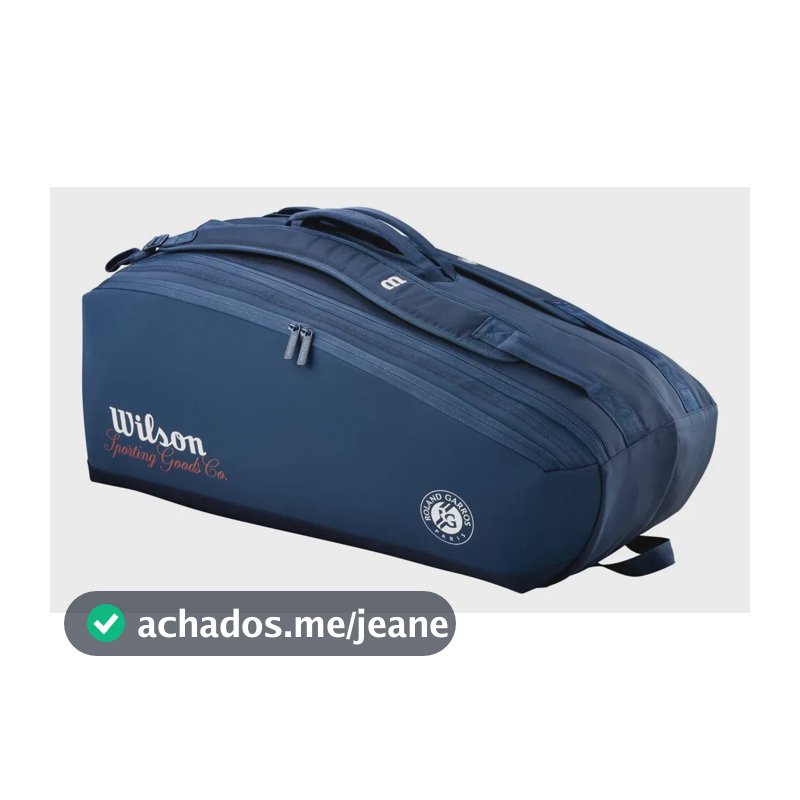Raquete de tênis Wilson - Roland Garros 2026 Sessionsoire 9pk Blue