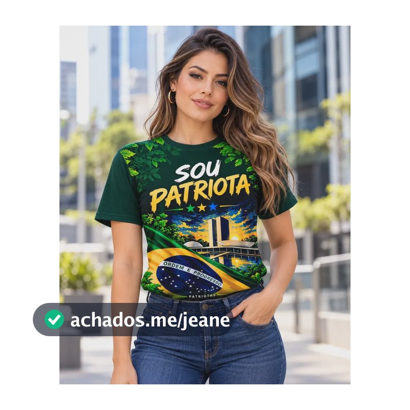 Camiseta Unissex Patriota Brasil Dry Fit Premium Uv Verde Patriota G Lisa