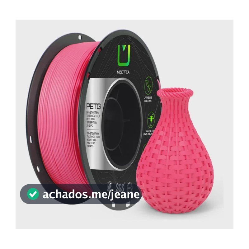 Filamento 3d Multfila Petg Rosa