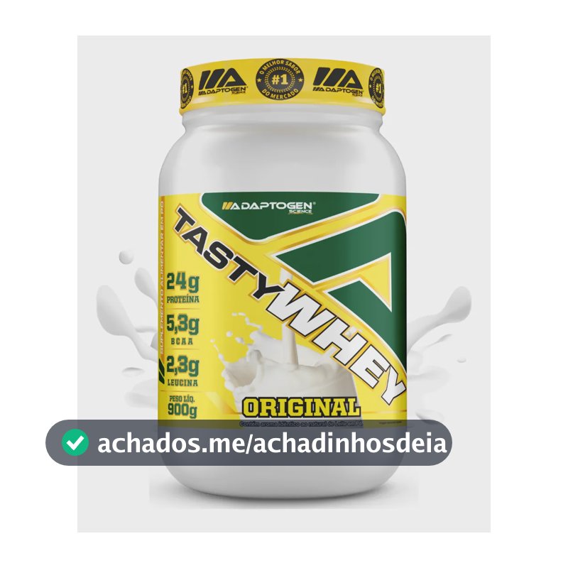 Tasty Whey 3w Adaptogen 912g Proteína Do Soro De Leite Sabor Original