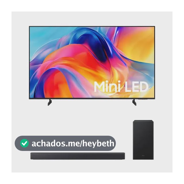 Samsung Smart Tv 65 Miniled 4k M75h + Soundbar Samsung B-series Hw-b450f