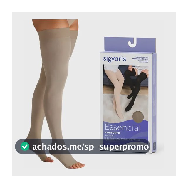 Meia De Compressão 7/8 Coxa Sigvaris Select Confort Premium