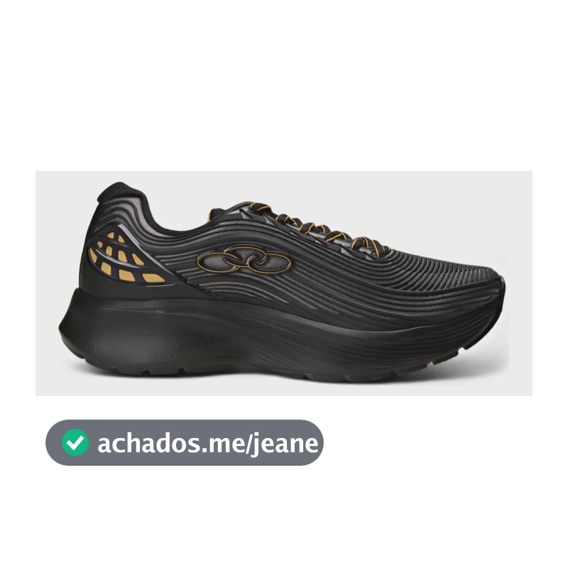 Tênis Esportivo Masculino Fluir Olympikus Preto/chumbo Liso 40 Br