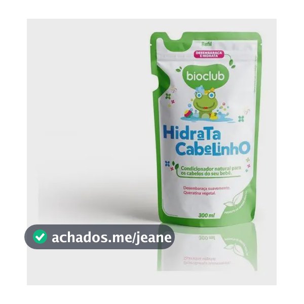 Refil Hidrata Cabelinho De Bebê 300ml Bioclub Baby