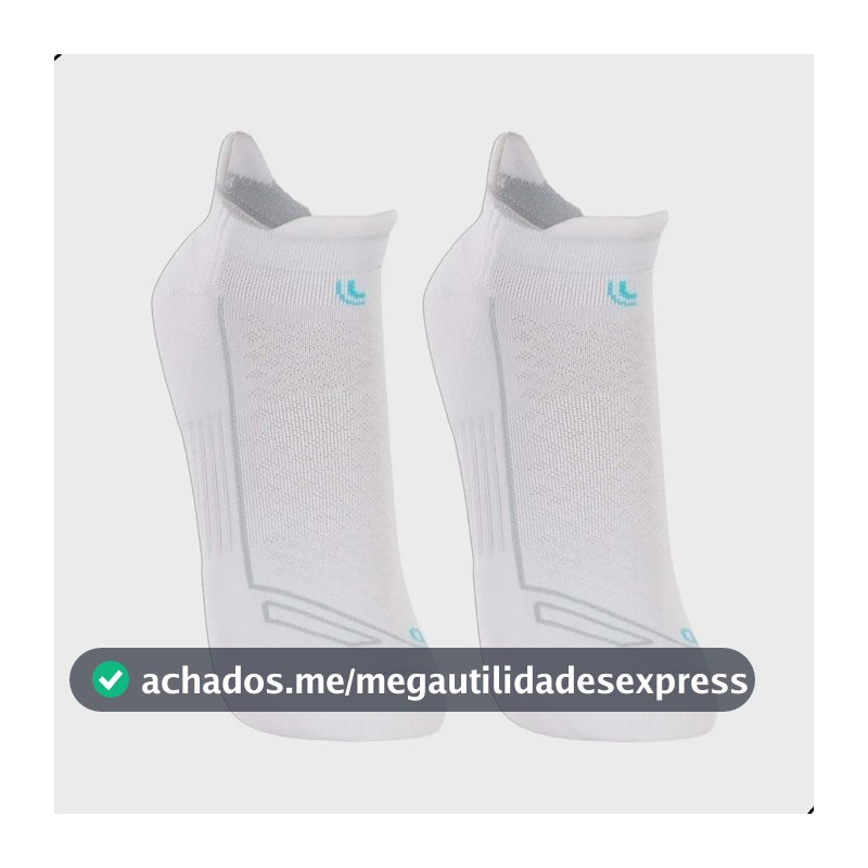 Kit 2 Pares Meia Lupo Dry Soquete Curto Anti Bolhas Corrida Branco G (41-44)