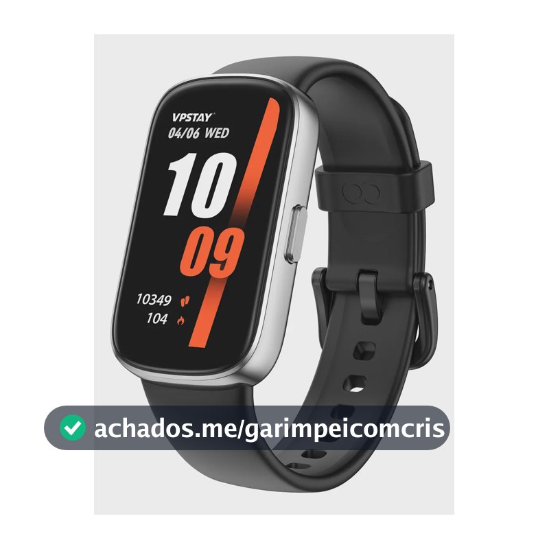Relógio Inteligente Smart Band Sports E À Prova De Água Caixa Preto