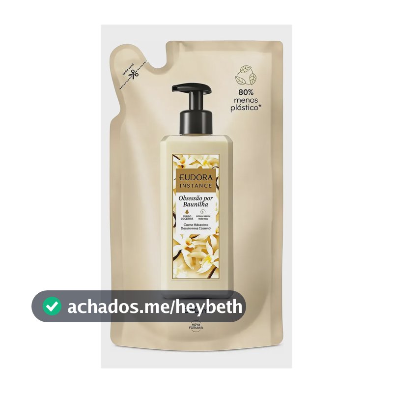 Refil  Hid Corporal Obsessão Por Baunilha 350 Ml Eudora Obsessão Por Baunilha