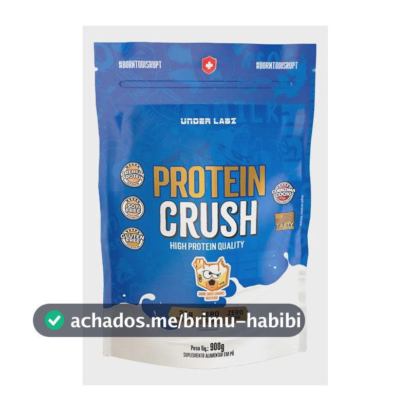 Whey Protein Crush 100% Coq10 Refil 900g Under Labz Sabor Caramel Macchiato