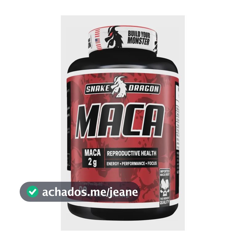 Mais Energia Física E Mental - Maca Pura 2000mg 90 Capsulas Sem Sabor