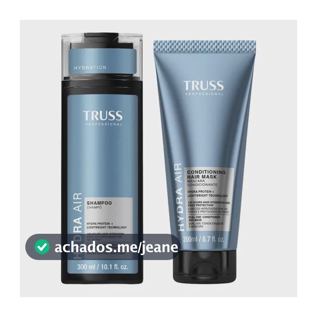 Kit Truss Hydra Air - Shampoo 300ml + Condmask Máscara Condi
