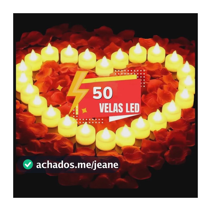 Kit De 50 Mini Vela Led Eletrônica Artificial Decoração
