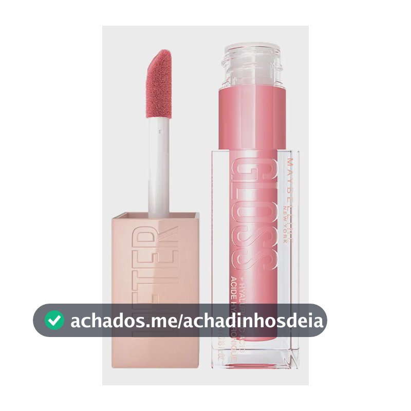 Brilho Labial com Ácido Hialurônico Promove Lábios Volumosos Hidratados e Cheios de Brilho com Aplicador XL para Make Glow Maybelline NY Lip Lifter Gloss Cor Silk 5.4ml