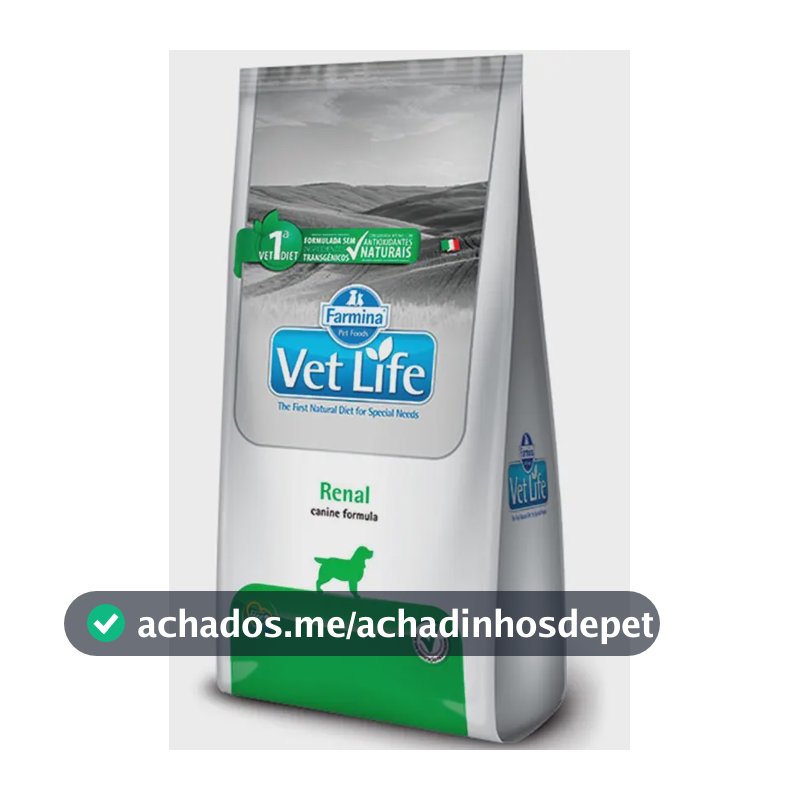 Ração Farmina Vet Life Renal Cães Adultos 2kg