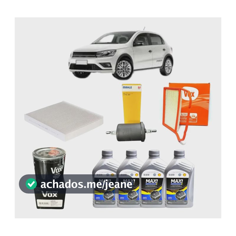 Kit Revisão Troca De Óleo Vw Gol 1.0 3cc 12v 2016/2022
