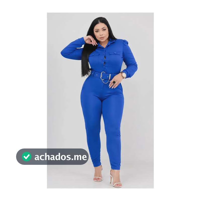 Macacão Plus Size Feminino Longo Festa Social Elegante Luxo G2 G1