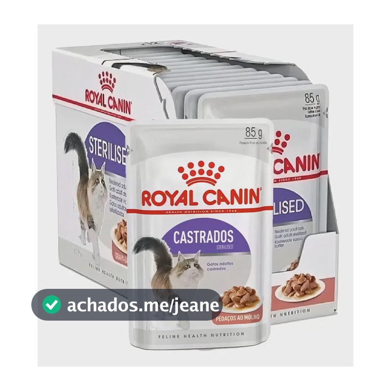 Royal Canin Sachê Gatos Castrados 85g (caixa C/ 12un.)