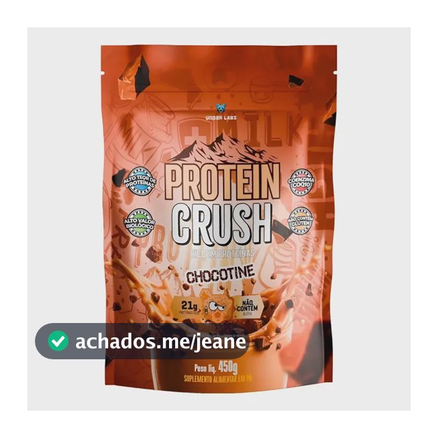 Whey Protein Crush 100% Concentrado Under Labz Coq10 450g Chocotine 450g