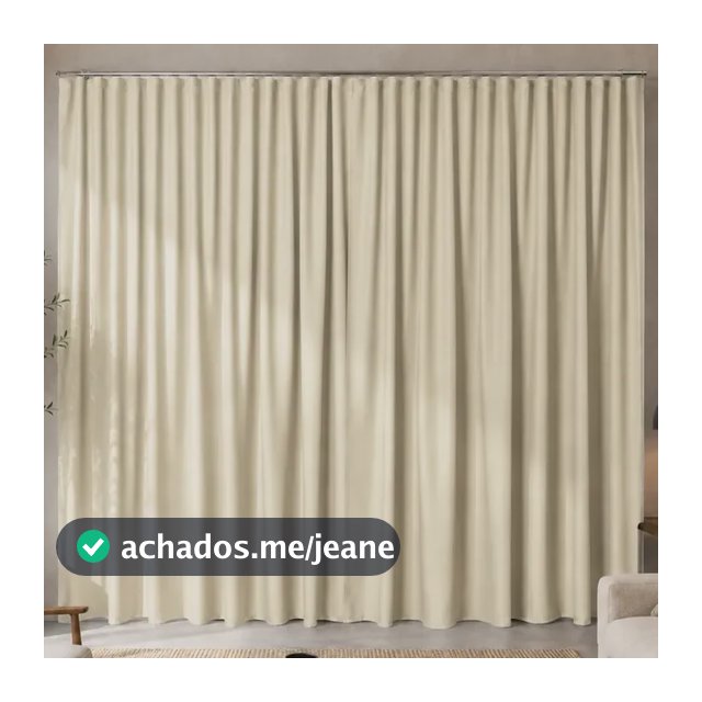 Cortina Blackout Premium 4,00x2,70m Trilho Suíço (varão 3m)