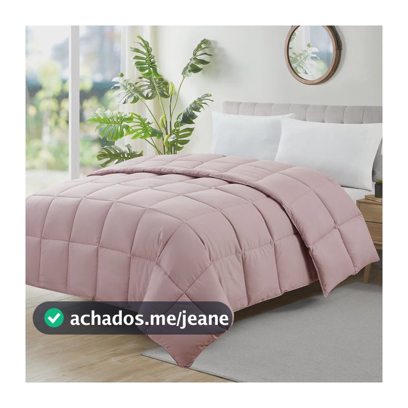 Edredom Ecopluma Toque De Pluma Casal 220 X 240 Rosé Camesa