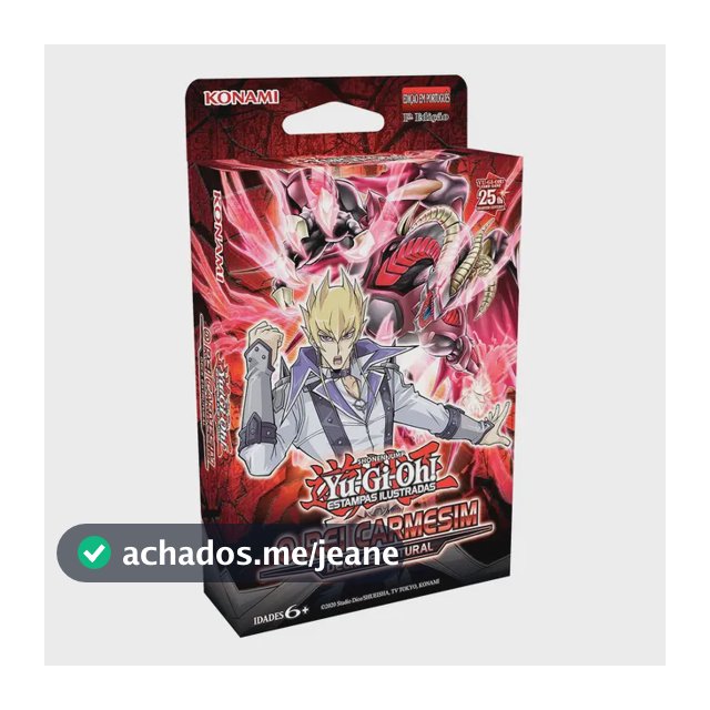 Yugioh Deck Estrutural Rei Carmesim Cartas Português Konami