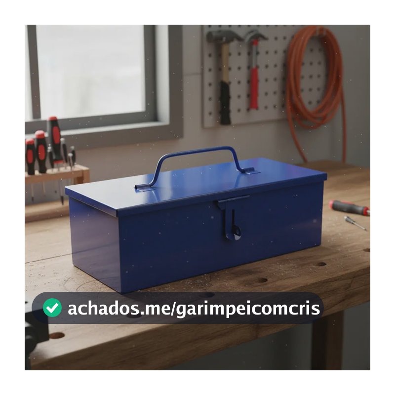 Caixa De Ferramentas Retangular 30x13x10 Cm - B1s Azul