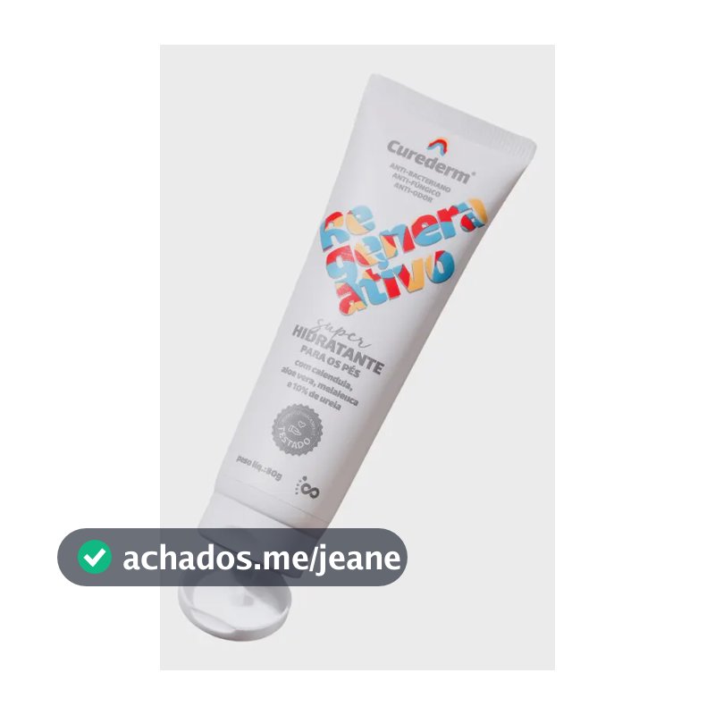 Hidratante Curederm P/ Pés/anti-bacteria/anti-fungos/anti-odor- Foots Fragrância Neutra