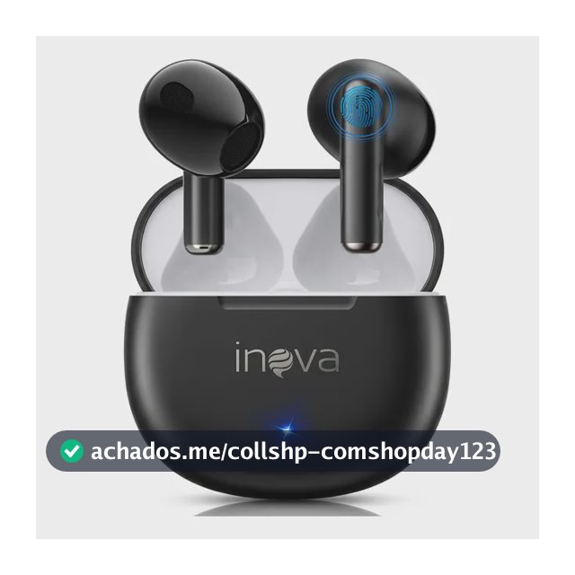 Fone De Ouvido Bluetooth Àprova D'água Com 50h Bateria Inova