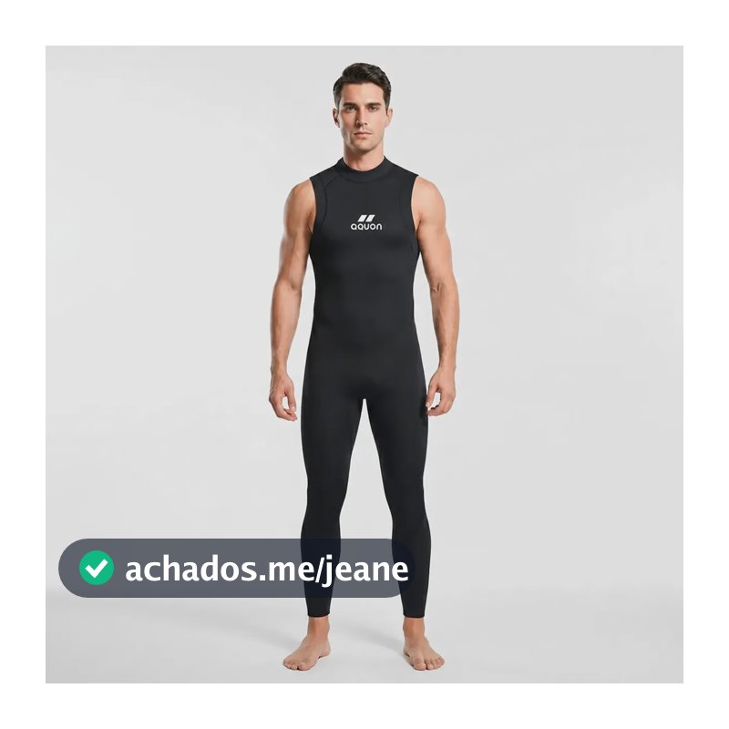 Roupa De Neoprene 3mm Aquon Para Triathlon E Natação 2026 L 3 Mm L