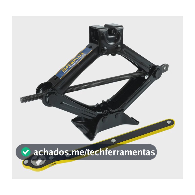 Macaco De Carro Mecânico Sanfonado 1500kg Com Chave Catraca