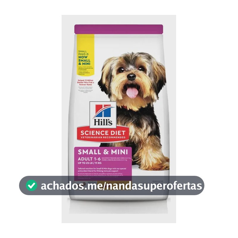 Ração Hills Cães Adultos Raças Pequenas E Mini 2.04kg
