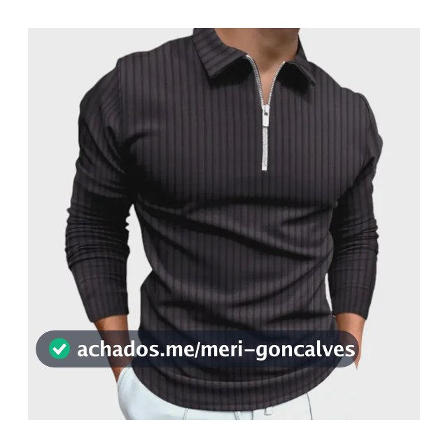 Camiseta Polo Manga Longa Com Zíper Lançamento