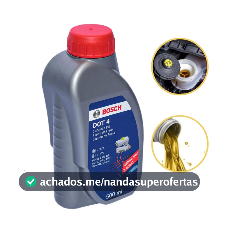 Fluido Oleo De Freio Dot 4 Bosch 500ml