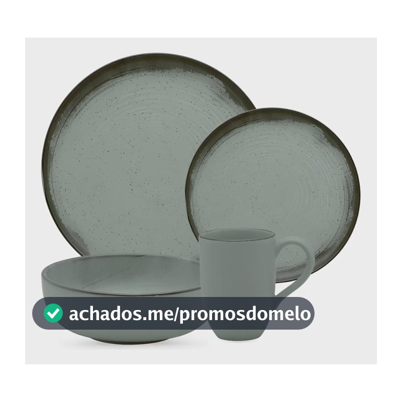 Aparelho De Jantar E Lanche 16 Peças Oxford Flat Pacífico