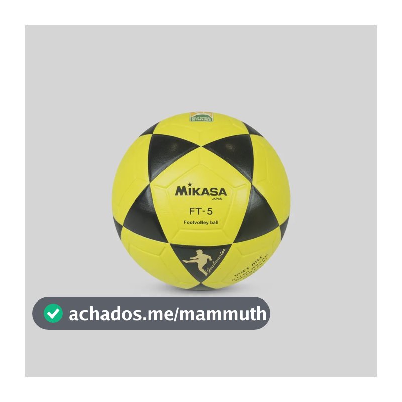 Bola De Futevôlei Mikasa Ft-5 Amarelo/preto