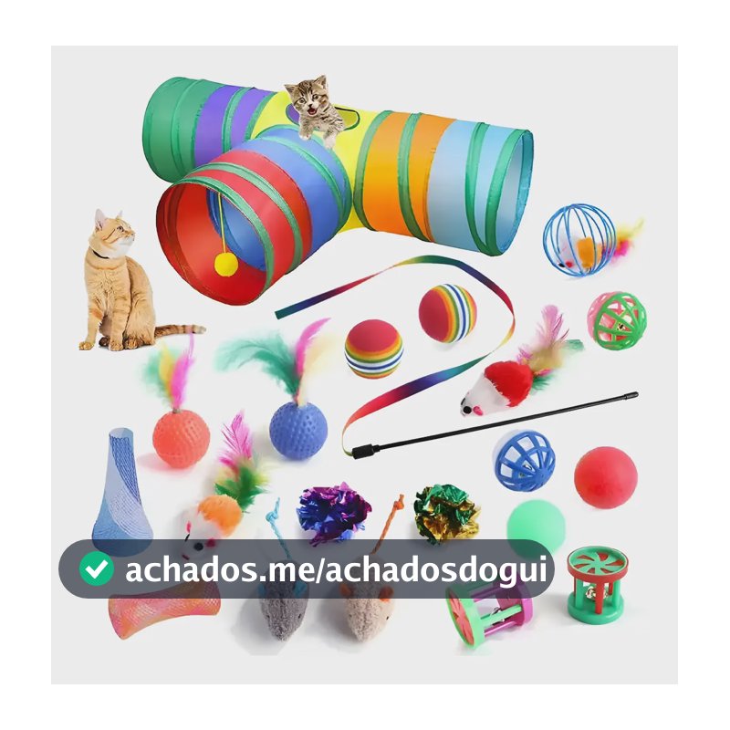 Túnel Labirinto Para Gatos Cães Interativo Cat Brinquedo Pet