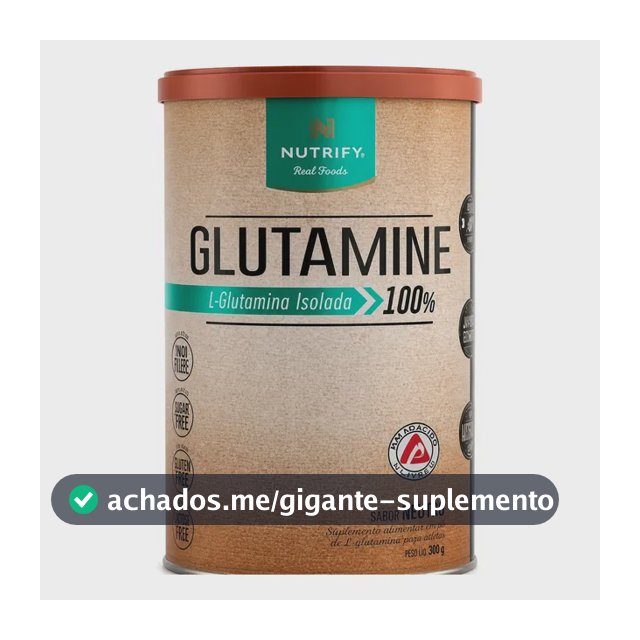 Glutamine 500g - Glutamina Pura Vegana - Nutrify Neutro