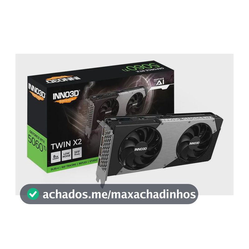 Placa De Vídeo Inno3d Rtx 5060 Ti Twin X2, 8gb, Gddr7