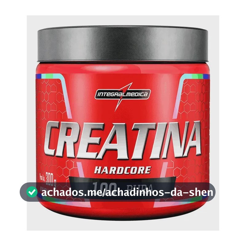 Creatina Integralmédica Monohidratada Hardcore em pó Sem sabor x 300g