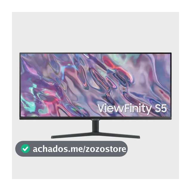 Monitor Samsung ViewFinity S5 34” UWQHD VA LS34C500GALMZD 100Hz 5(GTG) HDMI Headphone Display Port