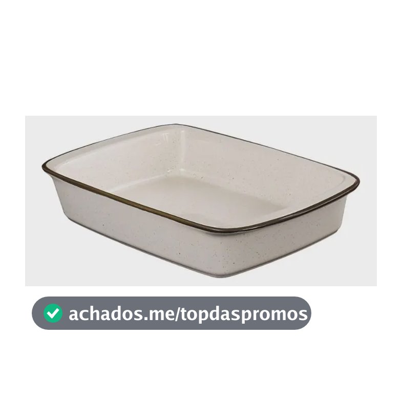 Travessa Refratária Tango 1,4 L Oxford Maresia Pequena Off White